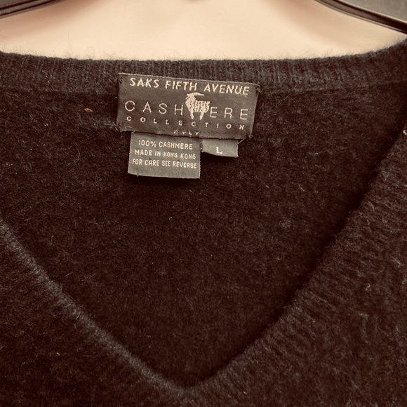 Saks Fifth Avenue Cashmere Sweater L - Picture 3 of 3